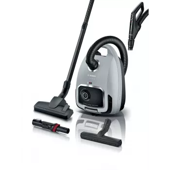 Bosch Serie 6 BGB6X330 putekļu sūcējs — 600 W, HEPA 13, 4 L putekļu maiss, cietajiem grīdas segumiem un paklājiem, 6 kg, pelēks/melns