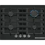 Bosch Serie 4 PNP6B6K40 plīts virsma Melna Iebūvējama 60 cm Gāzes 4 zonas
