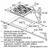 Bosch Serie 4 PNP6B6K40 plīts virsma Melna Iebūvējama 60 cm Gāzes 4 zonas