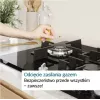 Iebūvējamā gāzes plīts virsma Bosch PCH6A5I90 — 60 cm, nerūsējošais tērauds, 4 gāzes zonas + 1 wok, Flame Select, čuguna pannas balsti