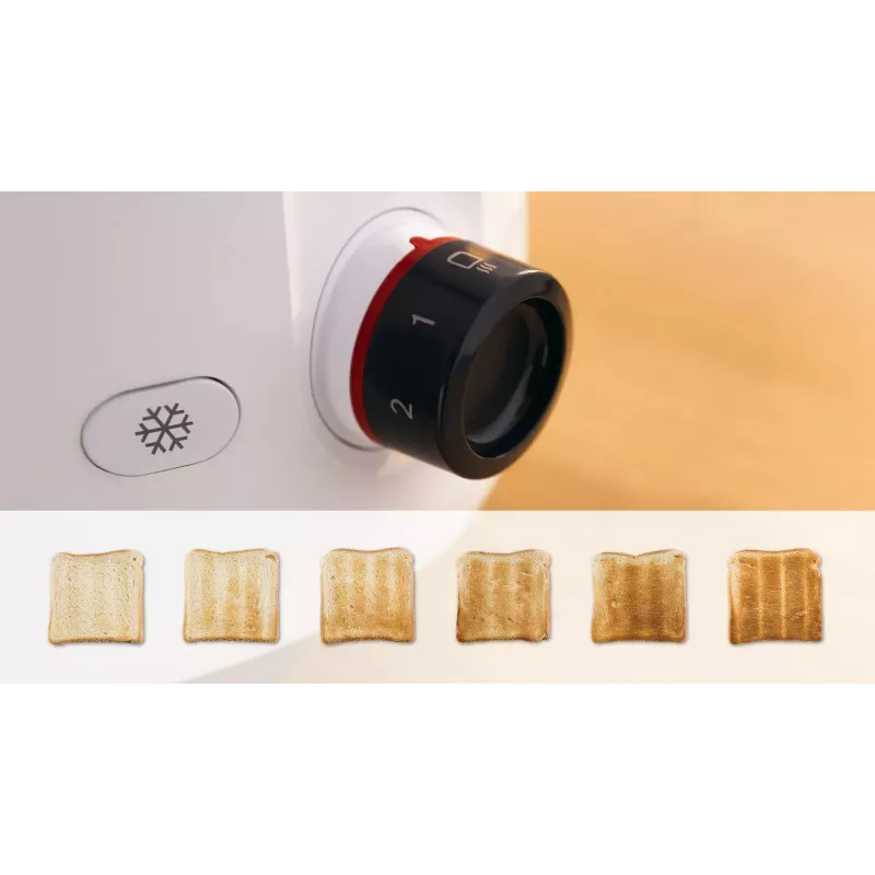 Bosch TAT2M121 tosteris 6 2 šķēlēm 950 W balts