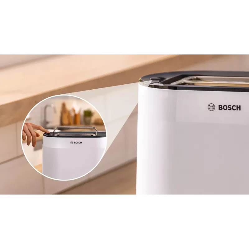 Bosch TAT2M121 tosteris 6 2 šķēlēm 950 W balts