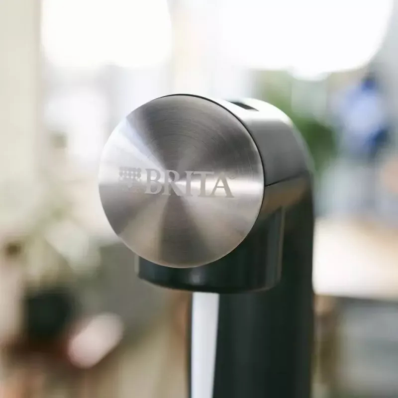 Sodas automāts BRITA sodaONE Melns Silver — saturators, 60 L veiktspēja, bez BPA, 450×129×240 mm