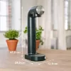 Sodas automāts BRITA sodaONE Melns Silver — saturators, 60 L veiktspēja, bez BPA, 450×129×240 mm