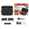 Cosori Dual Blaze Twinfry Chef Edition Dubultā 10 L brīvstāvoša 2800 W karstā gaisa fritieris Tumši pelēks, Rožu zelts