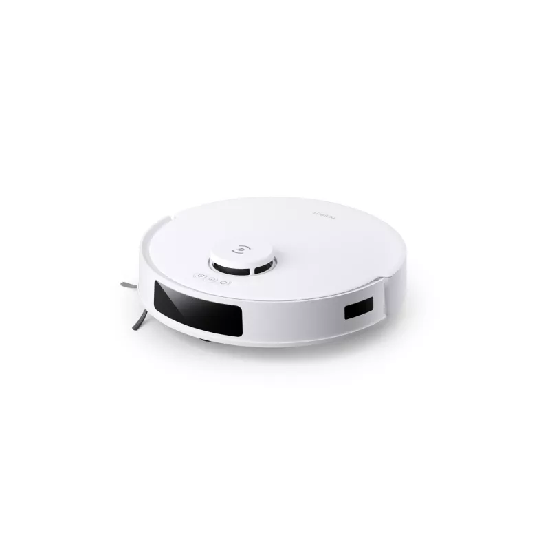 Robotizētais putekļsūcējs Ecovacs Deebot N20 Plus — bezmaisa 0,4 l putekļu, 0,22 l ūdens, 5200 mAh, 300 min, 96 mm augstums, balta