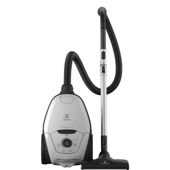 Cilindra putekļsūcējs Electrolux Pure D8 — 3,5 L putekļu maiss, 600 W, teleskopiska caurule, higiēnas filtrs, 12 m darbības rādiuss