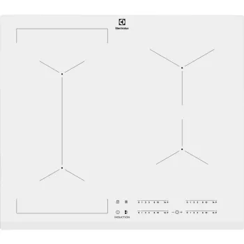 Electrolux EIV63440BW balta iebūvējama zonas indukcijas plīts virsma 4 zonas