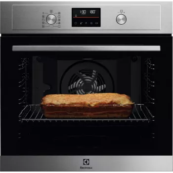 Electrolux EOF4P56X 72 L Melns, nerūsējošais tērauds