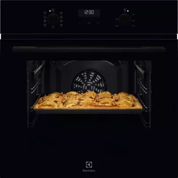 Iebūvējamā elektriskā cepeškrāsns Electrolux Serie 600 EOD5H70BZ, 65 L, 2750 W, melna, rotējoša vadība, LED displejs