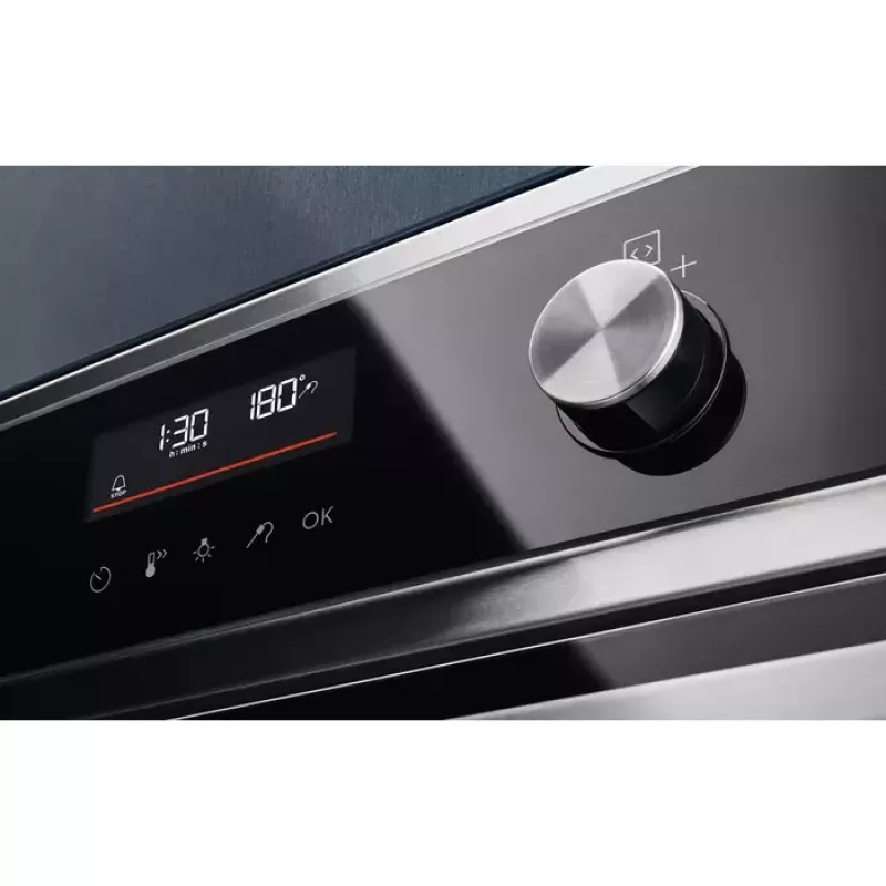 Iebūvējamā elektriskā cepeškrāsns Electrolux EOC6H76X — 72 L, konvekcija, grils, tvaiks, digitālais taimeris
