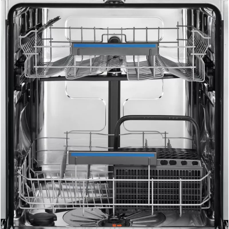Pilnībā iebūvējamā trauku mazgājamā mašīna Electrolux QuickSelect 13 EEQ47210L — 13 galda piederumu komplekti, 60 cm, AirDry, 8 programmas