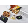 Vakuuma aizzīmogotājs FoodSaver VS0100X — rotējoša vadība, komplektā rullis un 4 vakuuma maisi, sudrabaini balts