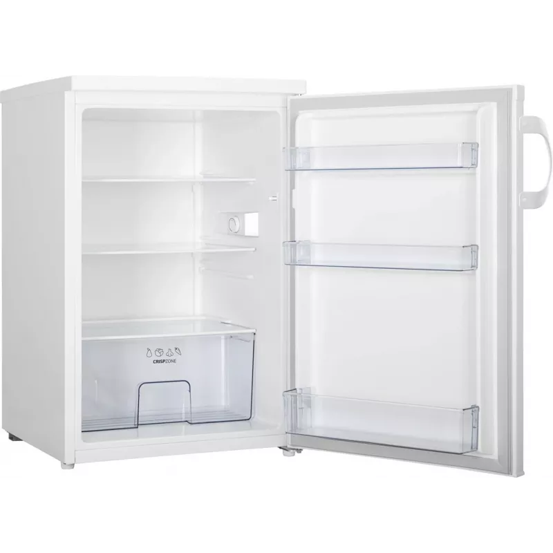 Brīvi stāvošs ledusskapis Gorenje R492PW — 133 L, balts, atveramas durvis, LED apgaismojums, rotējoša vadība
