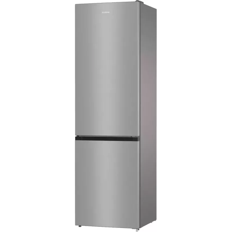 Brīvi stāvošs ledusskapis-saldētājs Gorenje NRK6202EXL4, kopējais tilpums 331 L (Ledusskapis 235 L / Saldētājs 96 L), nerūsējošais tērauds, LED displejs