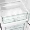 Brīvi stāvošs ledusskapis-saldētājs Gorenje NRK6202EXL4, kopējais tilpums 331 L (Ledusskapis 235 L / Saldētājs 96 L), nerūsējošais tērauds, LED displejs