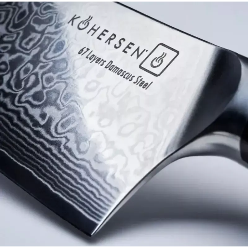 Universālais nazis KOHERSEN Elegance melnkoks, Damaskas asmens 12,7 cm, kopējais garums 243 mm, 127 g