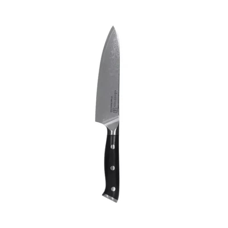 Universālais nazis KOHERSEN Elegance melnkoks, Damaskas asmens 12,7 cm, kopējais garums 243 mm, 127 g