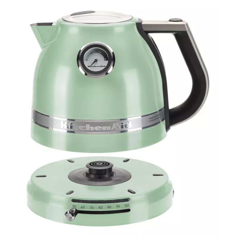 KitchenAid 5KEK1522EPT elektriskā tējkanna 1,5 l 2400 W melna, zaļa, nerūsējošais tērauds