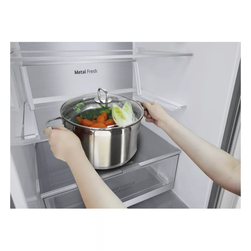 LG GBV7280DPY.APYQEUR ledusskapis-saldētava brīvi stāvošs 387 l sudraba
