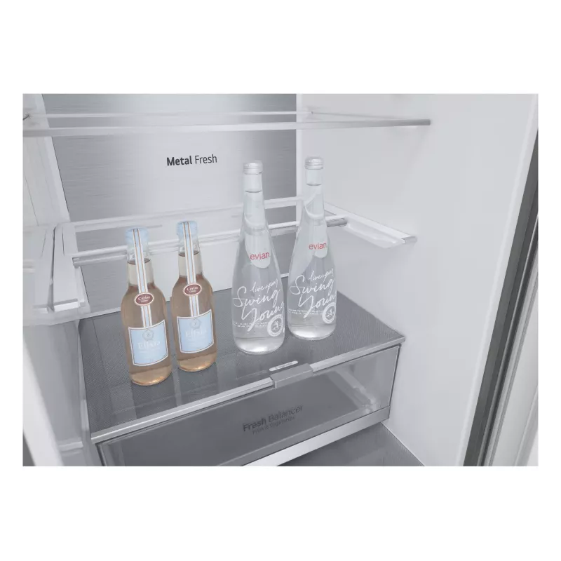 LG GBV7280DPY.APYQEUR ledusskapis-saldētava brīvi stāvošs 387 l sudraba