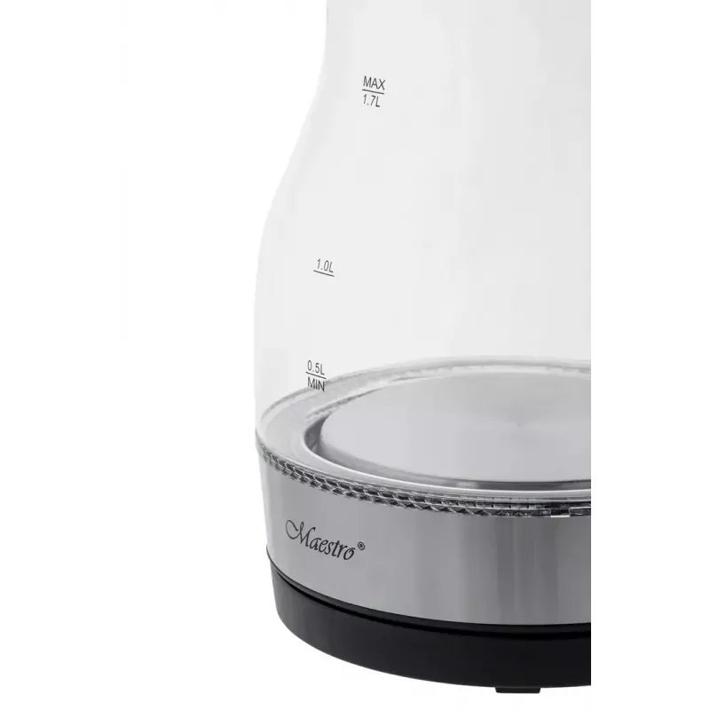 Elektriskā tējkanna Maestro 1,7L 2200W Melna