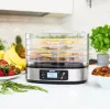 Pārtikas žāvētājs MPM MSG-12 dehidrators, 6 paplātes, 380 W, 35–75 °C, 0,5–36 h taimeris, nerūsējošā tērauda korpuss
