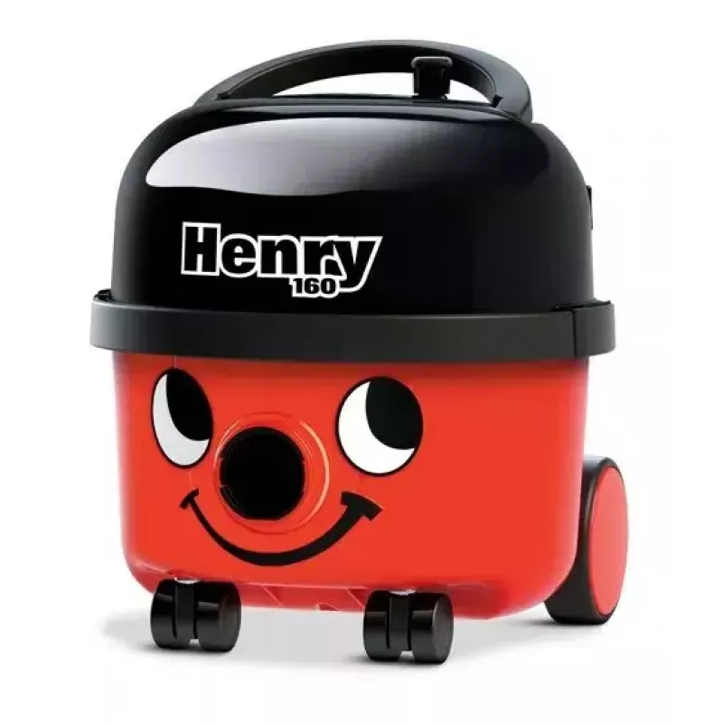 Mucveida putekļsūcējs NUMATIC Henry Compact HVR160 — 6 L putekļu maiss, 620 W, sausā tīrīšana, nerūsējošā tērauda caurule, 10 m vads