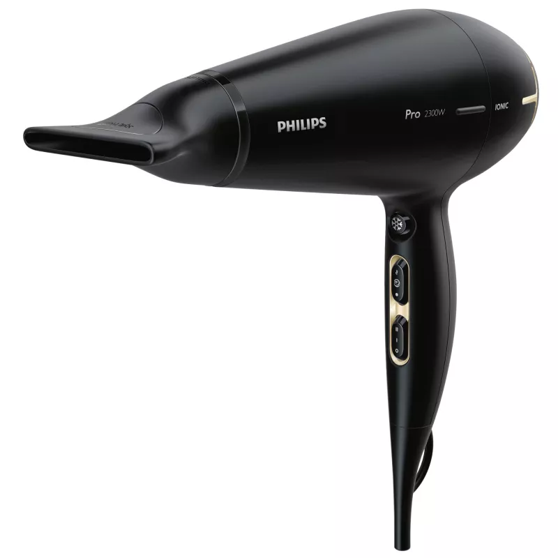 Philips Prestige Pro HPS920/00 matu žāvētājs, AC, melns, zelts, pakaramā cilpa, 3 m, 2300 W, 220–240
