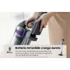 Samsung VS15A6031R4 Stieņa tipa putekļsūcējs Akumulatora Sausā Tvertnes bez maisa 0.8 L Melns