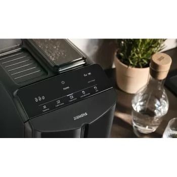 Siemens EQ.300 TF301E19 pilnībā automātisks espresso aparāts, klavieru melnā krāsā