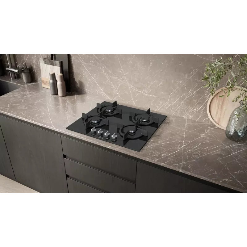 Siemens iQ500 EP6A6PI10 plīts virsma Melna Iebūvējama 59 cm Gāze 4 zona(s)