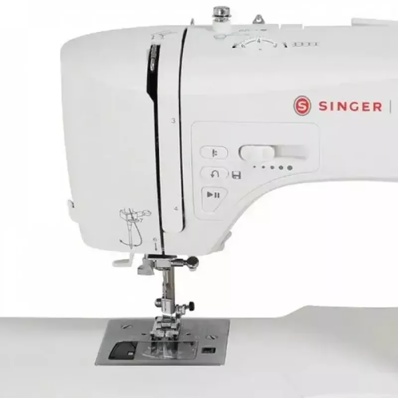 SINGER šujmašīna 7640 — elektrisks mājas modelis, balta, vairākas dūrienu programmas