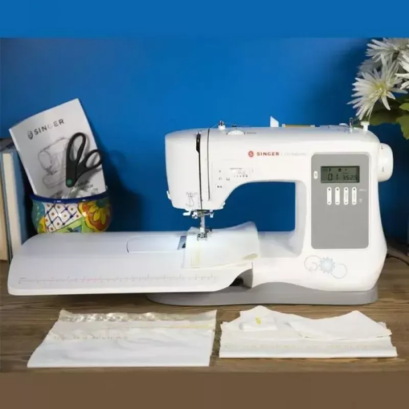 SINGER šujmašīna 7640 — elektrisks mājas modelis, balta, vairākas dūrienu programmas