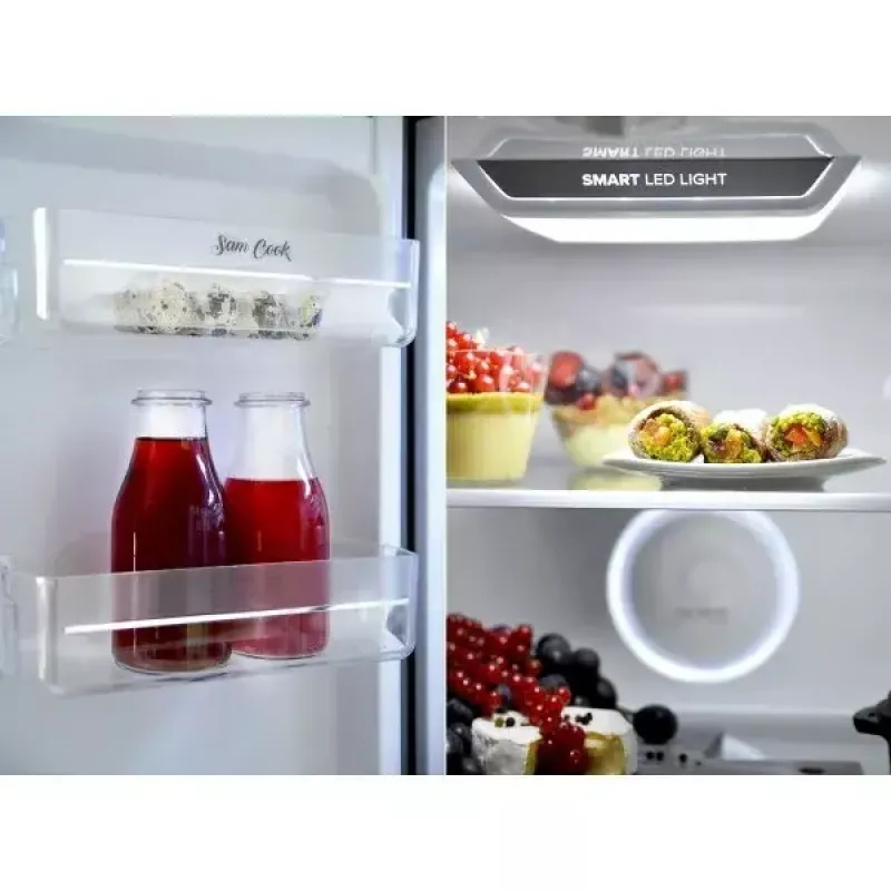 Ledusskapis-saldesētājs sam cook Multi Door 472 L, melns, energoefektivitātes klase E