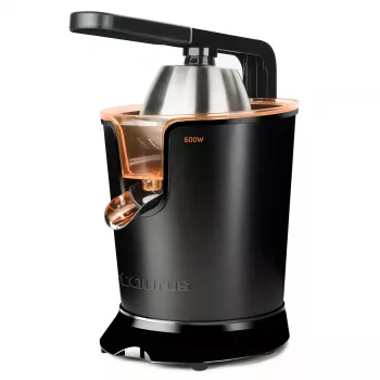 Centrbēdzes sulu spiede Taurus Easy Press 600 — 600 W, 0,65 L sulas trauks, nerūsējošā tērauda korpuss, pretpilēšanas funkcija
