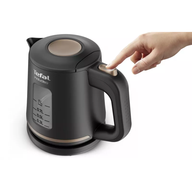 Tefal Includeo KI5338 elektriskā tējkanna 1 L 2400 W Melna