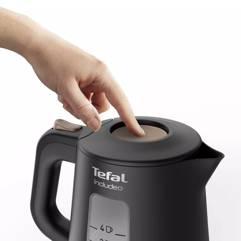 Tefal Includeo KI5338 elektriskā tējkanna 1 L 2400 W Melna