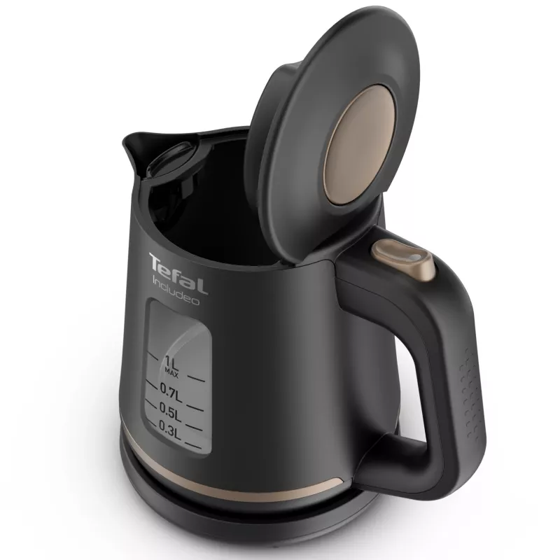 Tefal Includeo KI5338 elektriskā tējkanna 1 L 2400 W Melna