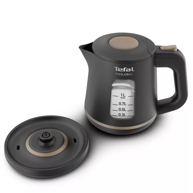 Tefal Includeo KI5338 elektriskā tējkanna 1 L 2400 W Melna