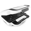 Sendviču cepējs Tefal SW7011 — 850 W, nerūsējošais tērauds un balta, kompakts 238×276×98 mm