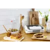 Sendviču cepējs Tefal SW7011 — 850 W, nerūsējošais tērauds un balta, kompakts 238×276×98 mm