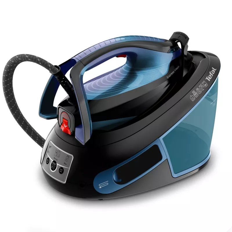 Tefal Express Vision SV8151 2800 W 1,8 l Durilium AirGlide Autoclean zole Zila, Melna