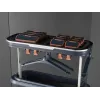 Tvaika gludeklis Tefal Care For You First YT2020 1500W 1.2L zils — apģērbu tvaikonis ar izņemamu tvertni, automātisko izslēgšanos, displeju