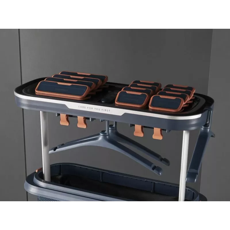 Tvaika gludeklis Tefal Care For You First YT2020 1500W 1.2L zils — apģērbu tvaikonis ar izņemamu tvertni, automātisko izslēgšanos, displeju