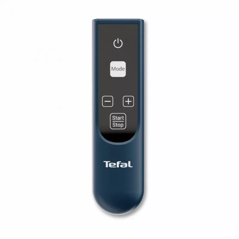 Tvaika gludeklis Tefal Care For You First YT2020 1500W 1.2L zils — apģērbu tvaikonis ar izņemamu tvertni, automātisko izslēgšanos, displeju