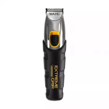 Matu griežamā mašīnīte Wahl Extreme Grip AC/Battery, bezvada, Li‑Ion, 240 min darbības laiks, 12 garuma pakāpieni, nerūsējošā tērauda asmens, griešanas platums 3 cm, melna