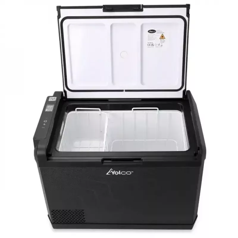 Portable compressor fridge Yolco GCX47 Melns — 47L capacity, energy-efficient