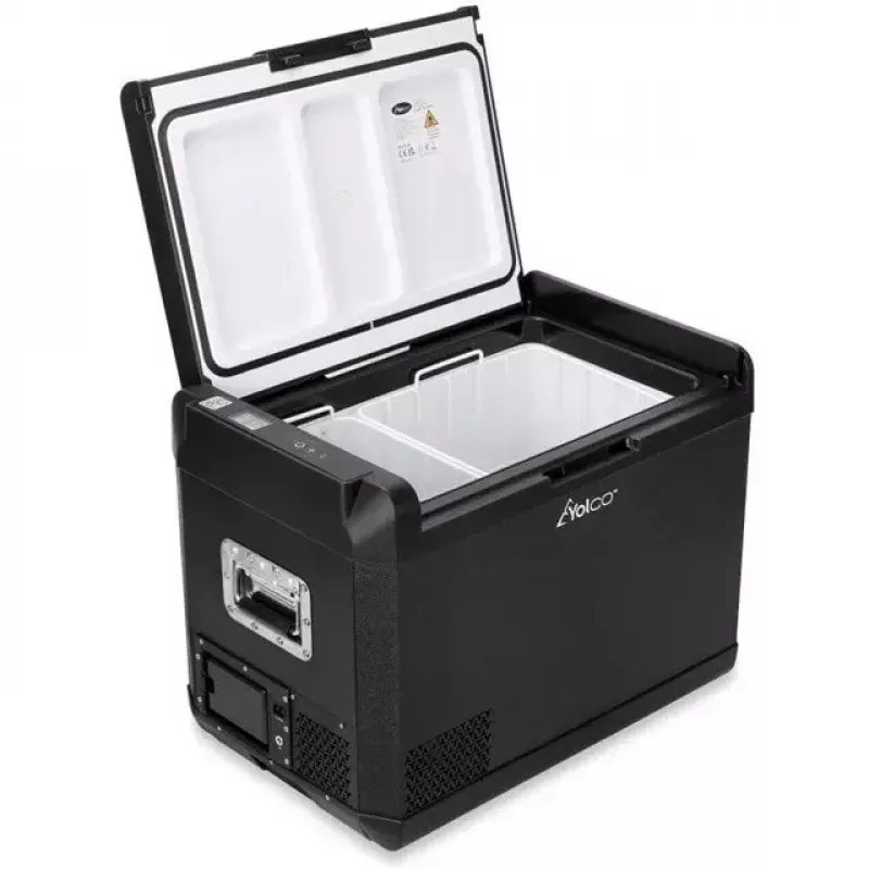 Portable compressor fridge Yolco GCX47 Melns — 47L capacity, energy-efficient