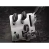 Galda piederumu komplekts ar nazi ZWILLING 35148-507-0 — 7-daļīgs komplekts ar pavārnazi, maizes nazi, nazi dārzeņu mizošanai, virtuves šķērēm, pelēku bloku